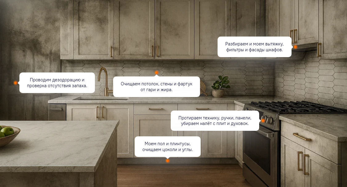 Уборка Кухни после пожара