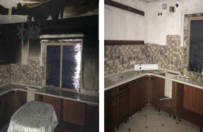 Уборка после пожара в частном доме